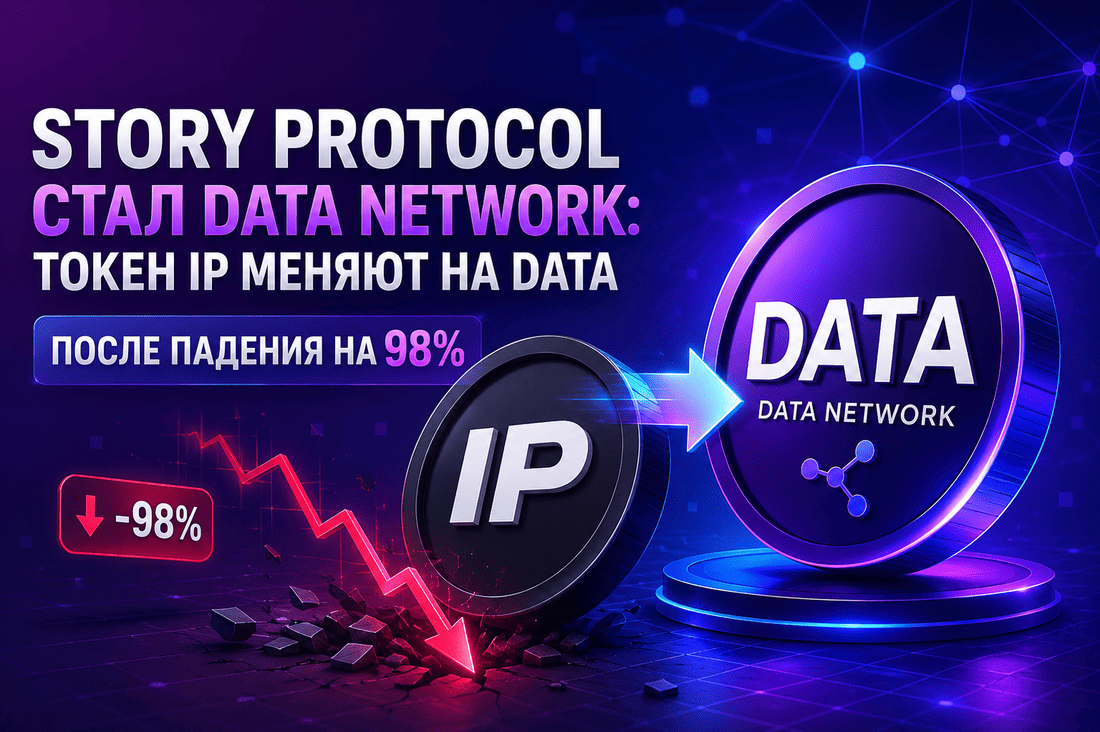 Story Protocol стал Data Network: токен IP меняют на DATA после падения на 98%