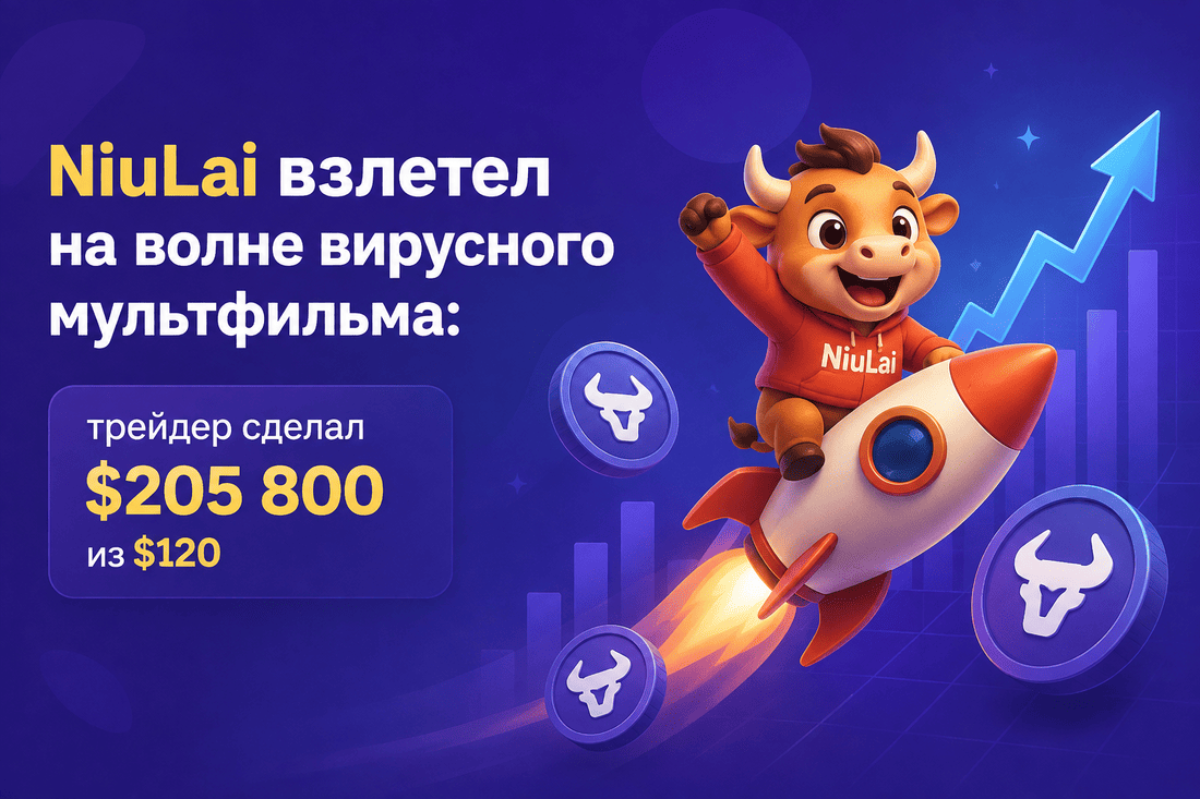 NiuLai взлетел на волне вирусного мультфильма: трейдер сделал $205 800 из $120